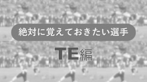 【NFL初心者必見】この選手は絶対覚えるべし!~TE編~
