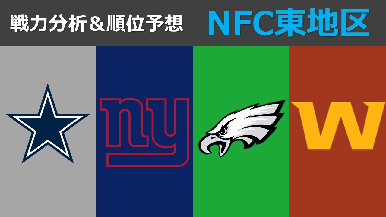 【2020戦力分析】シーズン開幕直前！NFC東地区の戦力分析と順位予想