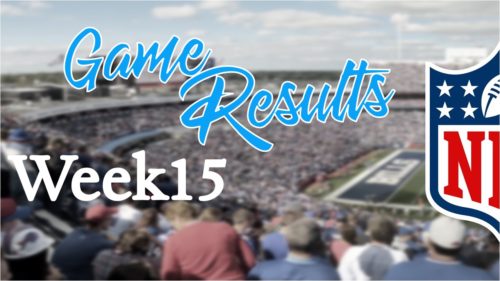 【試合結果】Week15振り返り｜今シーズン最大の番狂わせ！？