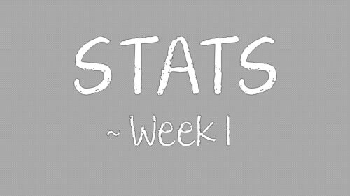 【スタッツ】Week１までの個人成績まとめ